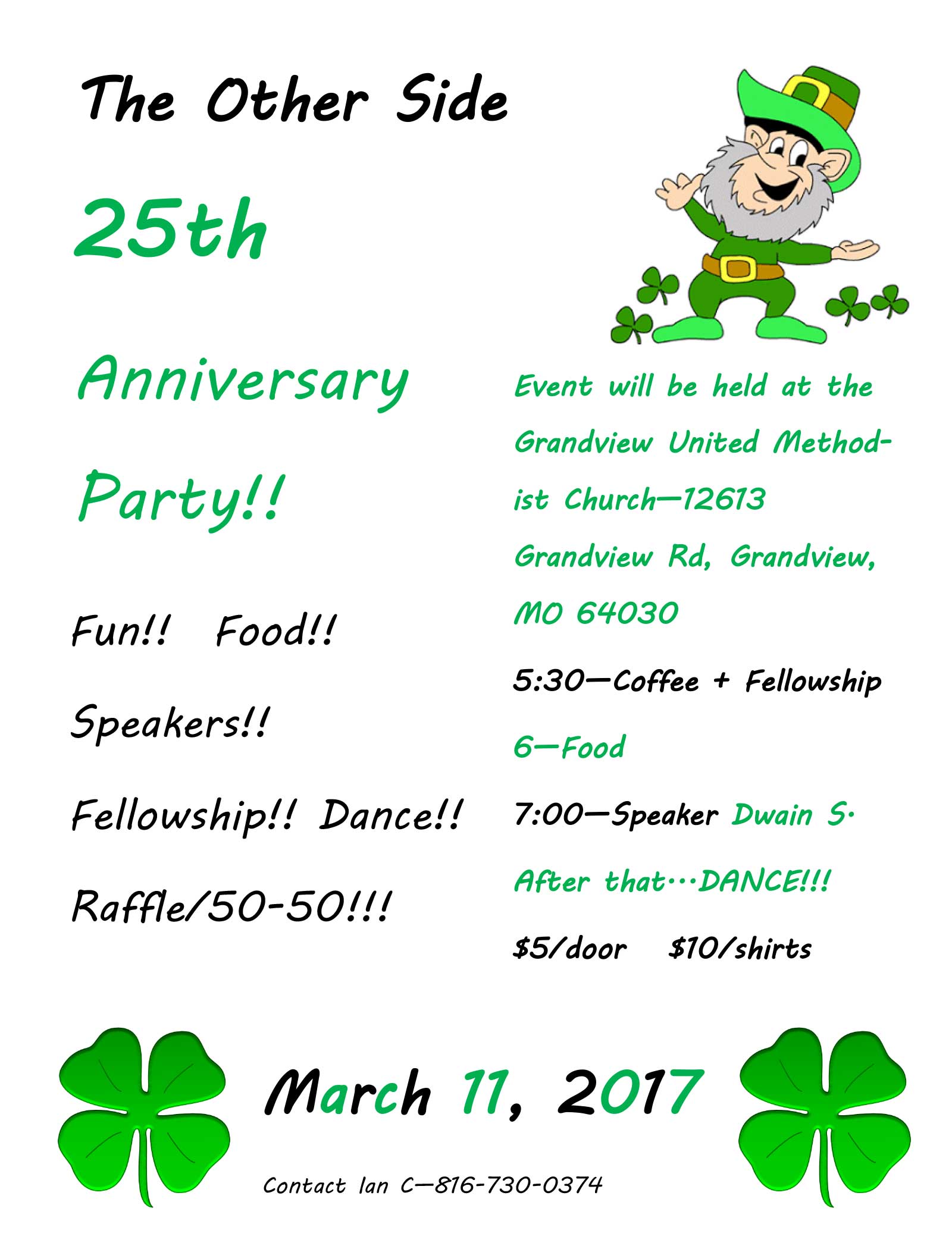 The Other Side, 25th Anniversary Party – 3/11/17